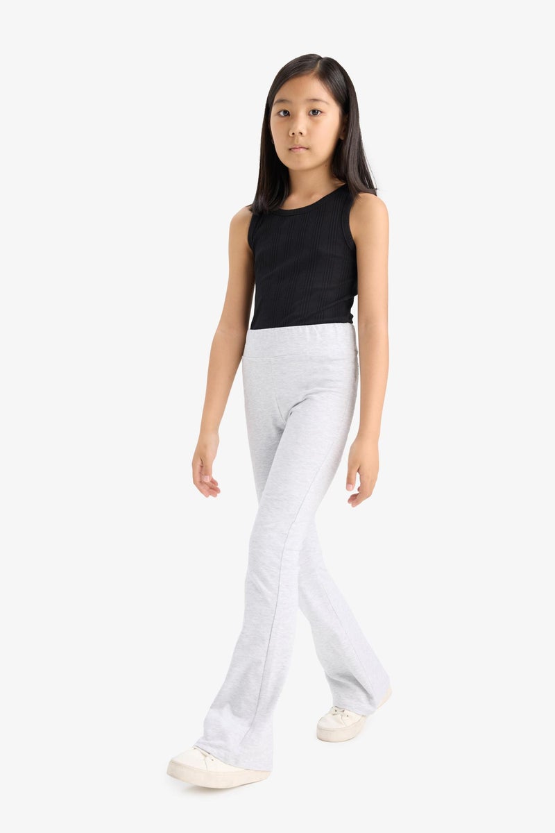 DeFacto Grey Girl Girl Flare Leggings Casual - Image 5
